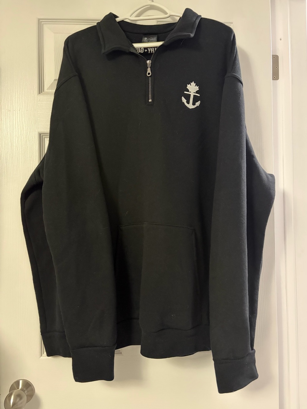 Illbury & Goose Black Quarter-Zip Sweater